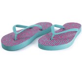 Suavesoles Slippers Vrouw - Zee Groen / Fuchsia - Maat 39/40