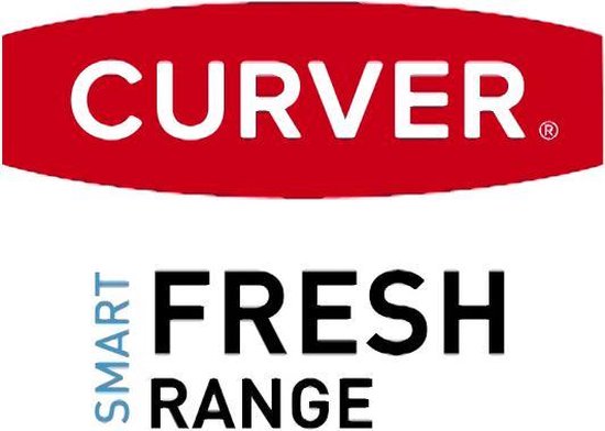Curver Smart Fresh Eco Fresh conteneur avec couvercle - Rectangulaire - 1,2L - Transparent/Gris Fumé