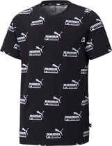 Puma Amplified T-shirt - Unisex - zwart - wit