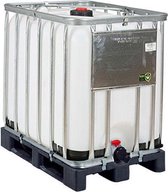 IBC Container A-keus Gereinigd 600 liter - Kunststof Onderstel