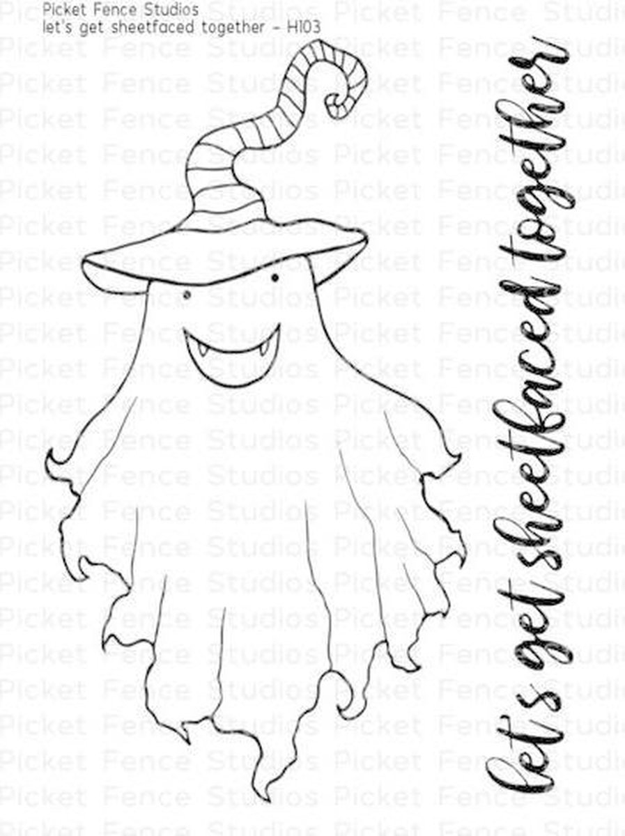 Let's Get Sheetfaced Together Clear Stamps (H-103)