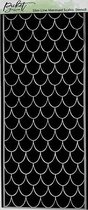Slimline Mermaid Scales Stencils (SC-225)