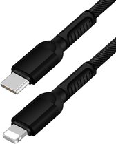 De Beste Gadgets USB-C naar Lightning Zwart - Oplaadkabel en Datakabel - USB-C naar iPhone/iPad - USB-C naar iPhone - Type-c naar iPhone/iPad - USB c naar lightning kabel