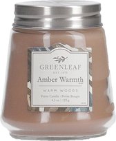 Greenleaf Geurkaars Amber Warmth 8 Cm Wax/glas Bruin