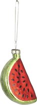 House of Seasons Watermeloen Kerst Ornament - L5 x B5 x H9 cm - Rood
