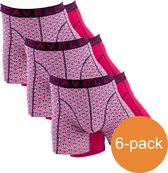 Cavello Boxershorts Rood Print 6-Pack