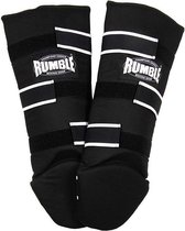 Rumble Kickboks Scheenbeschermers Luxe Zwart XXXS