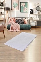 Livetti | Salonmat | Vloerkleed | Tapijt | Rechthoek | 70x120 | Wit