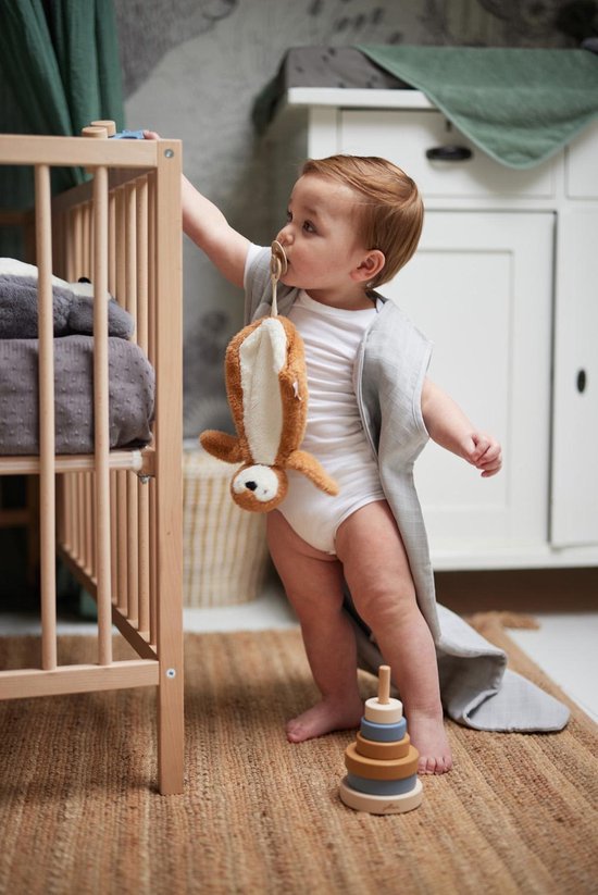 Jollein Zomerslaapzak Baby Hydrofiel 70cm - Soft Grey van Jollein — afbeelding 2