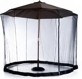 Outsunny Insectennet klamboe voor parasol 3m zwart