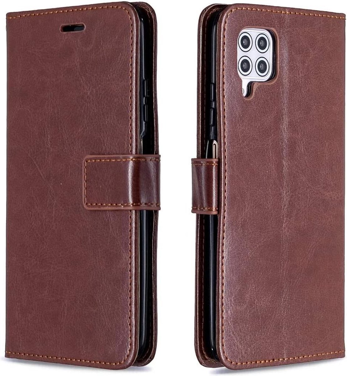 Portemonnee Book Case Hoesje Geschikt voor: Huawei P40 Lite 2020 - bruin