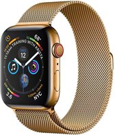 Geschikt Voor Apple Watch Bandje Goud - Horloge Band Voor Apple Watch Band 42 mm 44 mm - Voor Apple Watch Horlogebandje Milanees - Goud