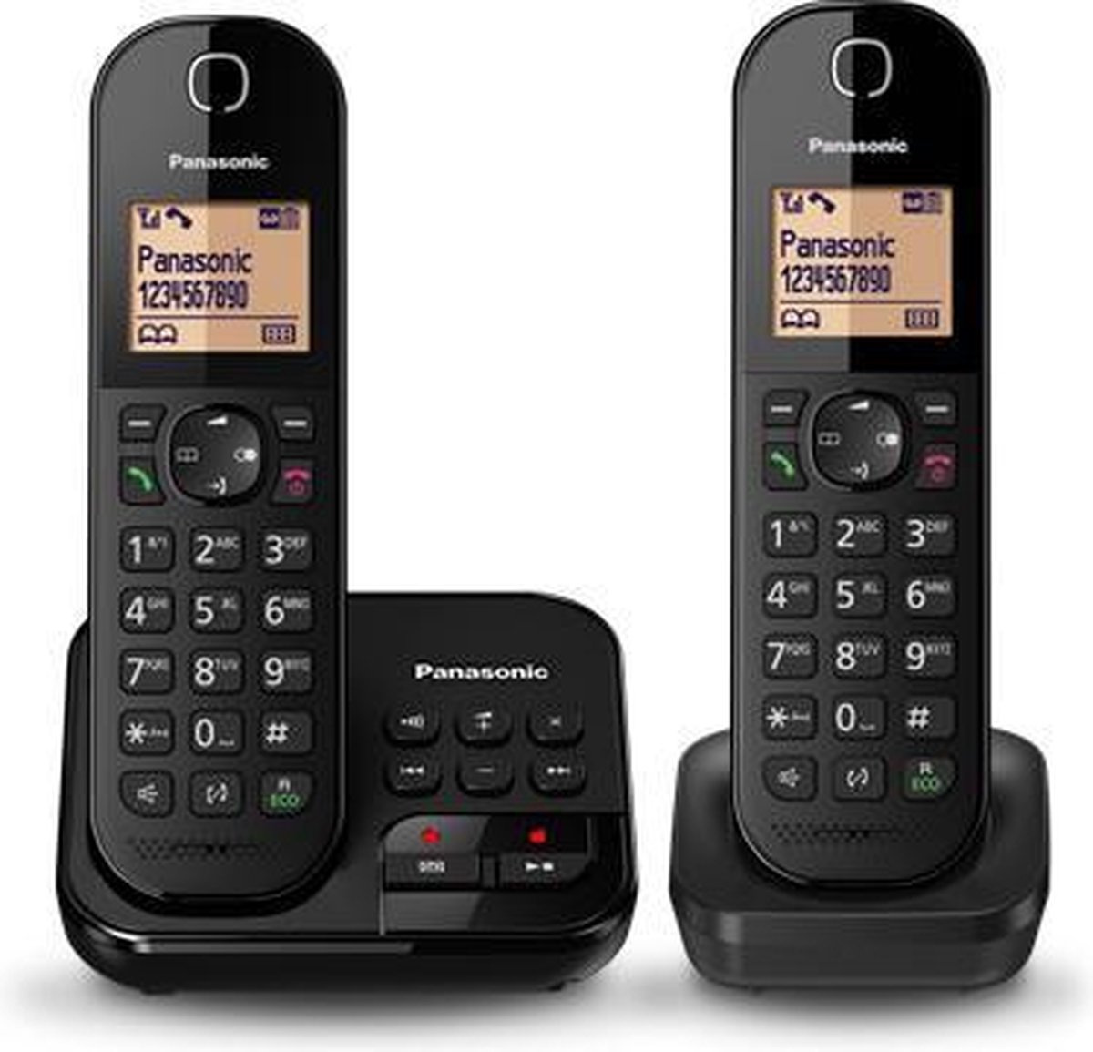 Panasonic KX-TGC422, DECT-telefoon, Draadloze handset, Luidspreker, 120 entries, Nummerherkenning, Zwart