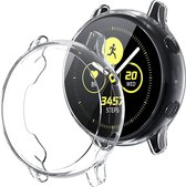YPCd® Samsung Galaxy Watch Active Siliconen Case - Transparant - 40mm - 360 bescherming