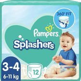 Pampers Splashers 12 Wegwerpbare Zwemluiers - Maat 3-4
