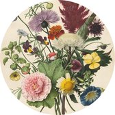 Boeket bloemen - Foto op Behangcirkel - ⌀ 60 cm