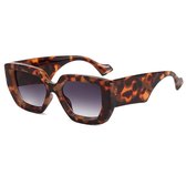 Luxe zonnebril heren zonnebril dames UV Bescherming | Retro vintage look | Vintage zonnebril | Fashion zonnebril| Bruin