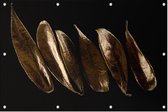 Gouden bladeren,  - Foto op Tuinposter - 120 x 80 cm