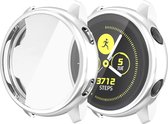 YPCd® Samsung Galaxy Watch Active Siliconen Case - Zilver - 40mm -360 bescherming