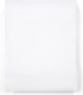 Couverture lit bébé - 100x150cm - coton - blanc