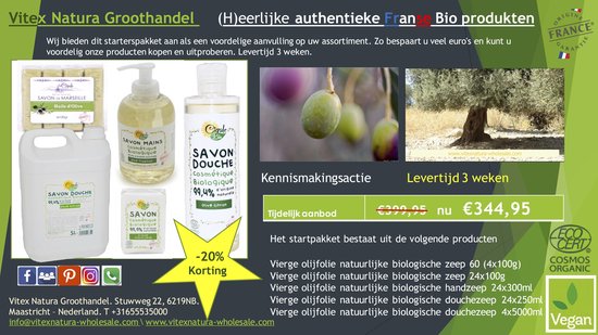 maximaliseren rand film Van biologische landbouw pure olijfolie zeep producten 136 stuks  promotiepakket... | bol.com