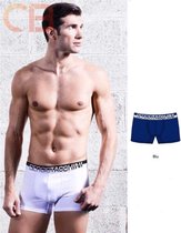 Sergio Tacchini Set van 2 stuks katoenen boxer BLAUW en ZWART voor mannen heren, Maat S 4