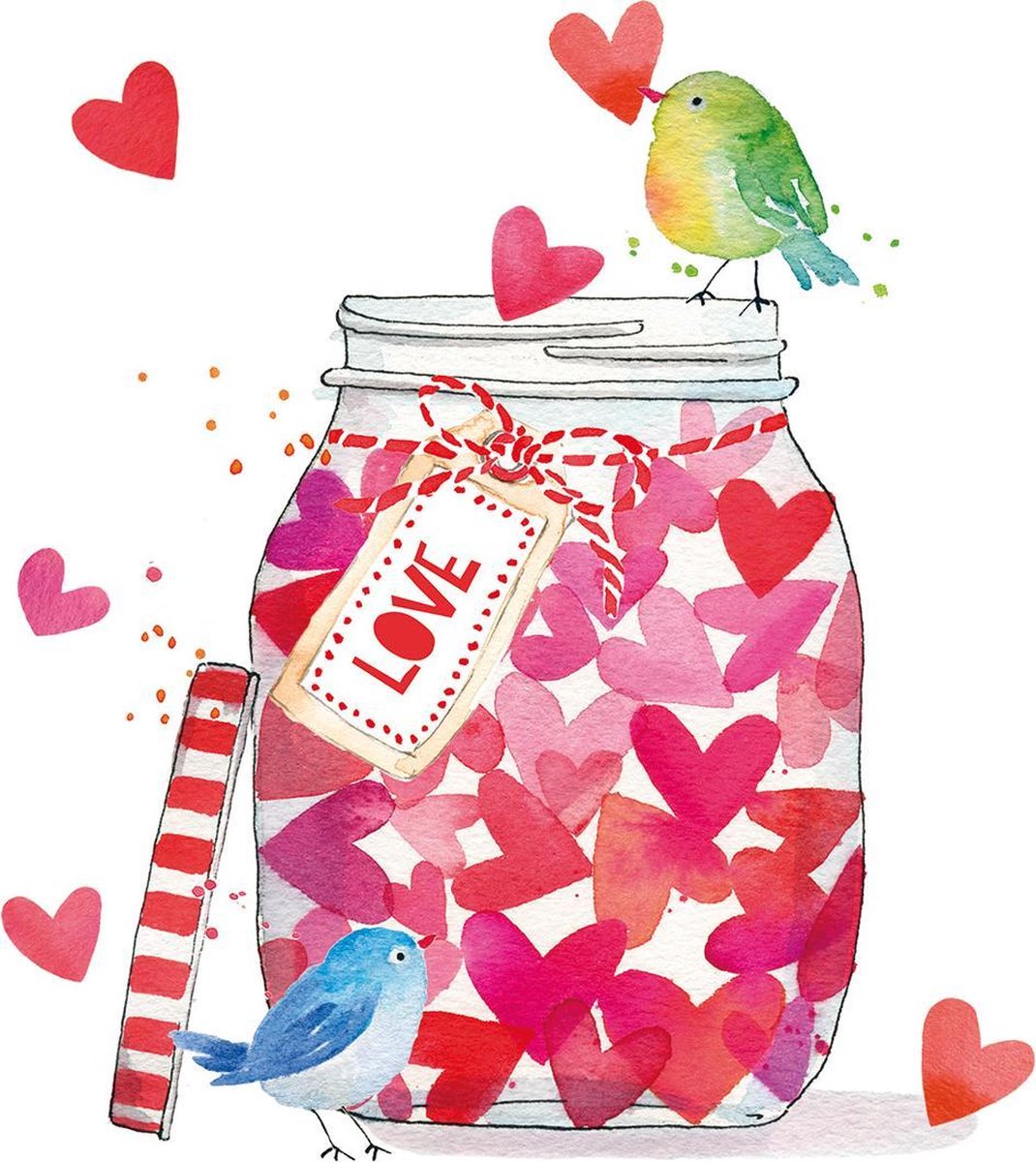 PPD - Lunch servetten - Jar of Hearts
