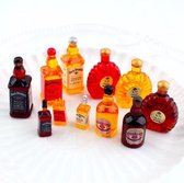 ProductGoods - 15x Miniatuur Whiskey Flessen - Speelgoed - Educatie - Miniatuur - Whiskey Miniatuur