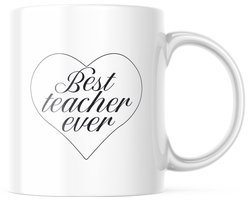 Beste Leraar Ooit Mok | Cadeau voor Leraar | Eindejaarsgeschenk Onderwijzer | Koffiebeker voor Docent | Keramische Mok 330ml
