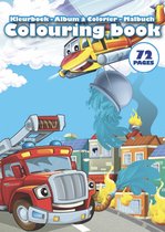 Colouring Book - Kleurboek - Brandweer - Helicopter - 72 Pagina's