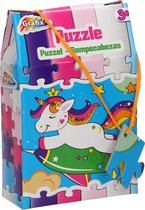 Grafix puzzel voor kinderen - 4 assorti legpuzzels - 30 puzzelstukjes per puzzel - afmeting: 27 X 18 CM