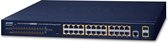 PLANET GS-4210-24P2S netwerk-switch Managed L2/L4 Gigabit Ethernet (10/100/1000) Power over Ethernet (PoE) 1U Blauw