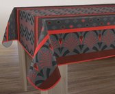 Tafelkleed anti-vlek Talca rouge ovaal 240 cm Tafellaken - Decoratieve Tafel Accessoires - Woonkamer Decoratie - Bonne et Plus®