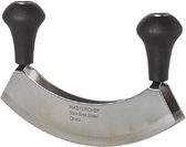 Cosy en Trendy Hakmes - Zilver - Dubbel mes - 18cm - Inox en Yourkitchen E-kookboek