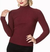 Let's Tango Top Burgundy . T-shirt Dames - Shirt Dames