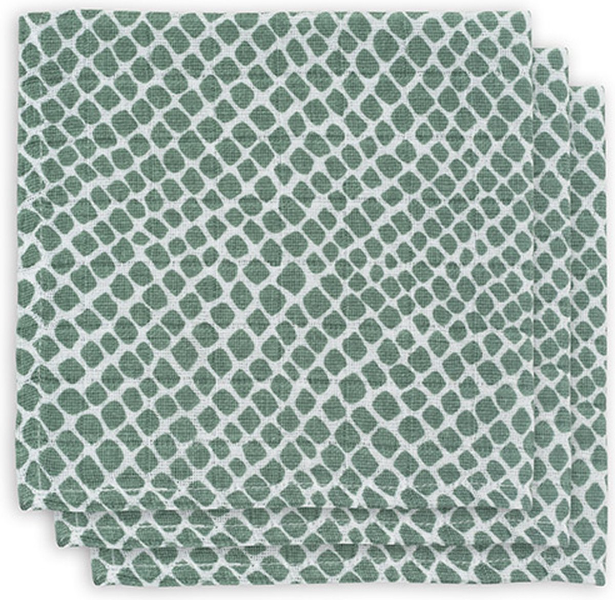 Goedkoopste Jollein Hydrofiel Monddoekje Snake - Ash Green - 3 Stuks