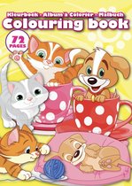 Colouring Book - Kleurboek - Honden en katten - Huisdieren - 72 Pagina's