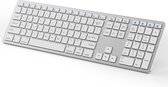 A-konic Toetsenbord draadloos met Bluetooth 3.0 – Universeel keyboard – voor o.a. Dell, HP,Surface,Apple -Zilver