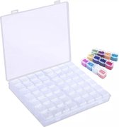 JDBOS ® Boîte de rangement pour peinture au Diamond - boîte de tri avec 56 compartiments - boîte à perles - inc. sac de rangement et feuille d'autocollants