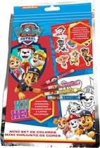 Paw Patrol Mini Tekenset met krijtjes en stickervel