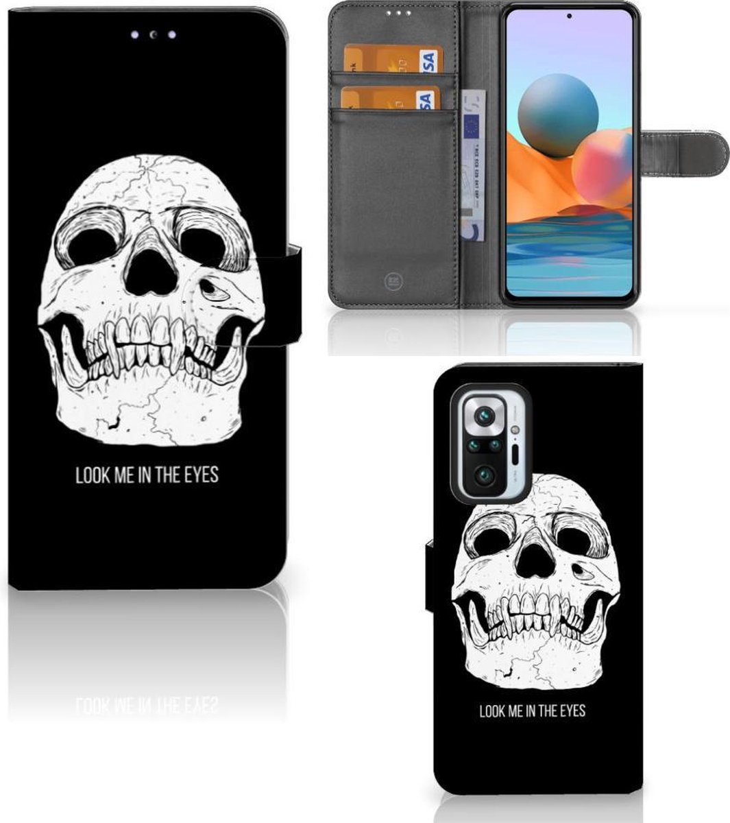 Telefoonhoesje met Naam Xiaomi Redmi Note 10 Pro Skull Eyes