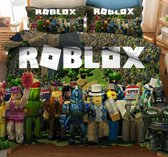 ROBLOX dekbedovertrek 1-persoons | 140x200cm + 1x Kussensloop 60x60cm| Roblox - Populair/Trend