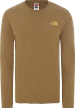 The North Face L/S Easy Tee heren casual sweater khaki