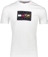 Tommy Hilfiger T-shirt Wit Normaal - Maat XL - Heren - Herfst/Winter Collectie - Katoen