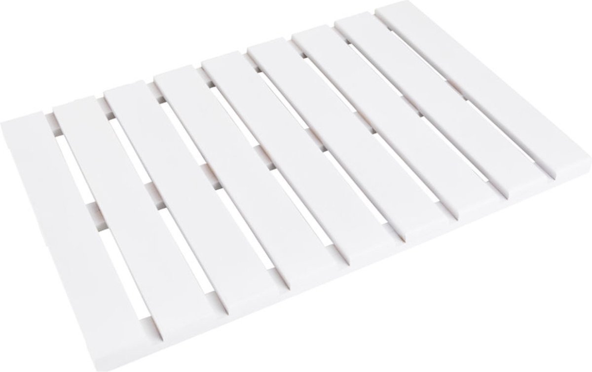 Badmat - Bamboe - Douchemat antislip - Voor in douche of bad - Houten - Douchemat - Badkamer mat - Saunamat - Wit — cadeau in Wonen & Interieur - foto 8