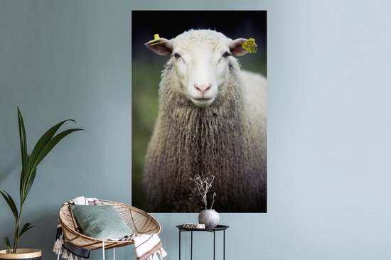 Stickers muraux - un mouton - 80x120 cm - Feuille adhésive