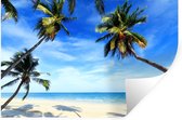 Stickers Stickers muraux - Palmiers - Plage - Mer - 120x80 cm - Film adhésif