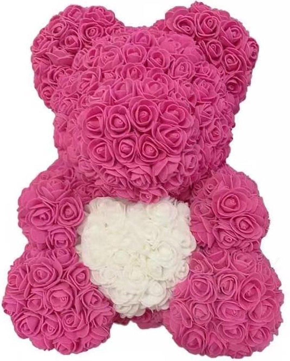 40cm Luxus PE Rose Mops Rose Bär Künstliche Blume Teddy Schaum Bär von Rosen Mit