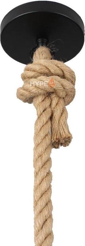 Hype it aap lamp hanglamp - 70 x 24 cm - Lamp aap aan touw - Monkey lamp - Hanglamp woonkamer - Hanglamp Slaapkamer  - E27 - Hanglamp Zwart