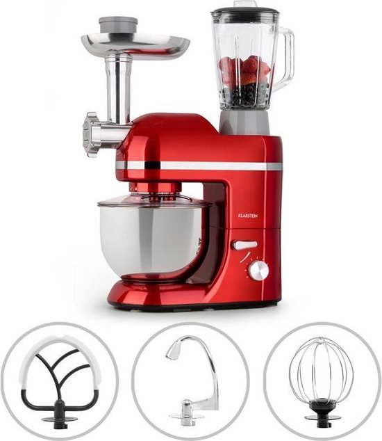 Elegance keukenmachine mixer vleesmolen 2000W zonder BPA | bol.com